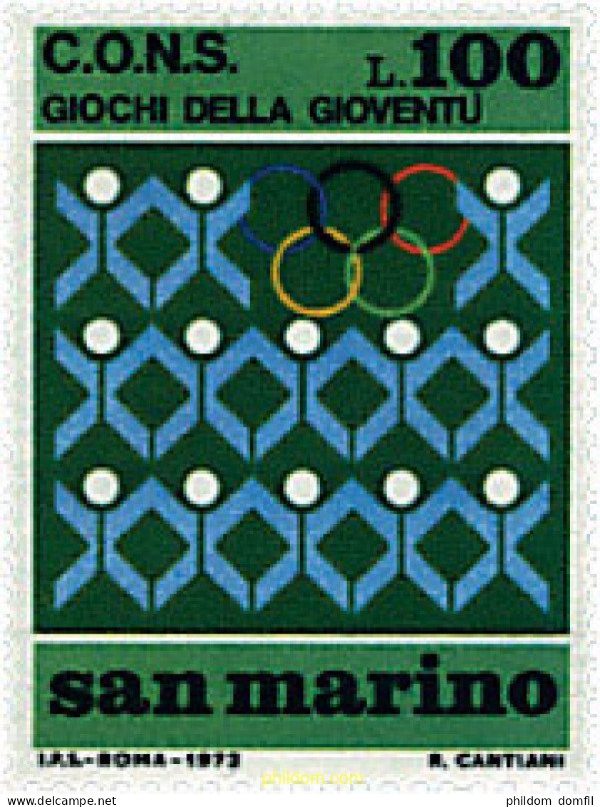 70055 MNH SAN MARINO 1973 5 JUEGOS DE LA JUVENTUD - Neufs