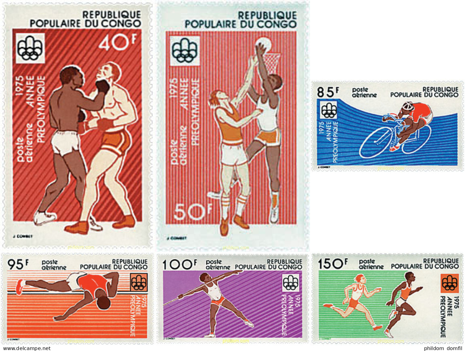 73307 MNH CONGO 1975 21 JUEGOS OLIMPICOS VERANO MONTREAL 1976 - Ongebruikt