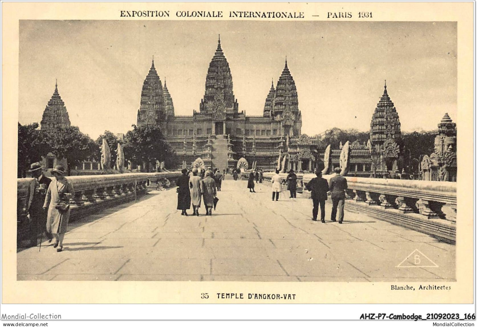 AHZP7-CAMBODGE-0679 - EXPOSITION COLONIALE INTERNATIONALE - PARIS 1931 - TEMPLE D'ANGKOR-VAT - Cambodja