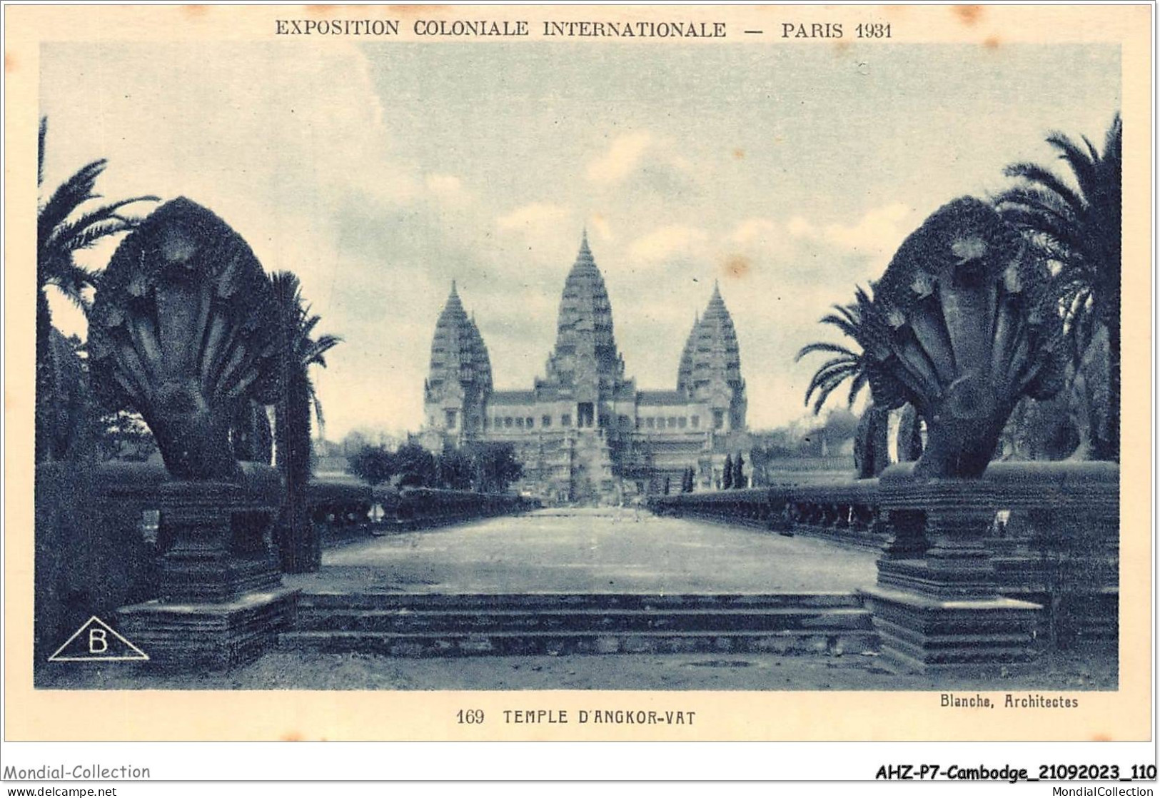 AHZP7-CAMBODGE-0651 - EXPOSITION COLONIALE INTERNATIONALE - PARIS 1931 - TEMPLE D'ANGKOR-VAT - Cambodge