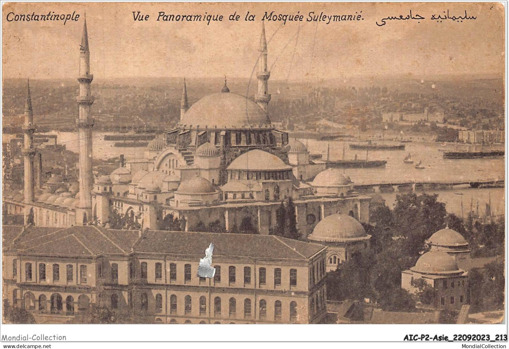 AICP2-ASIE-0229 - TURQUIE CONSTANTINOPLE - Vue Panoramique De La Mosquée Suleymanié - Türkei