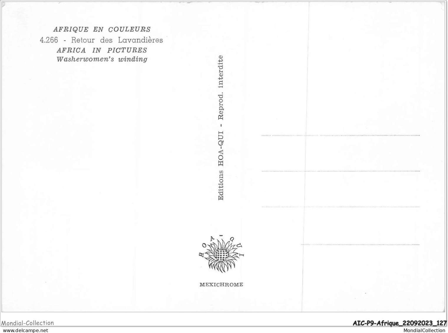 AICP9-AFRIQUE-1027 - AFRIQUE EN COULEURS - Retour Des Lavandières - Unclassified