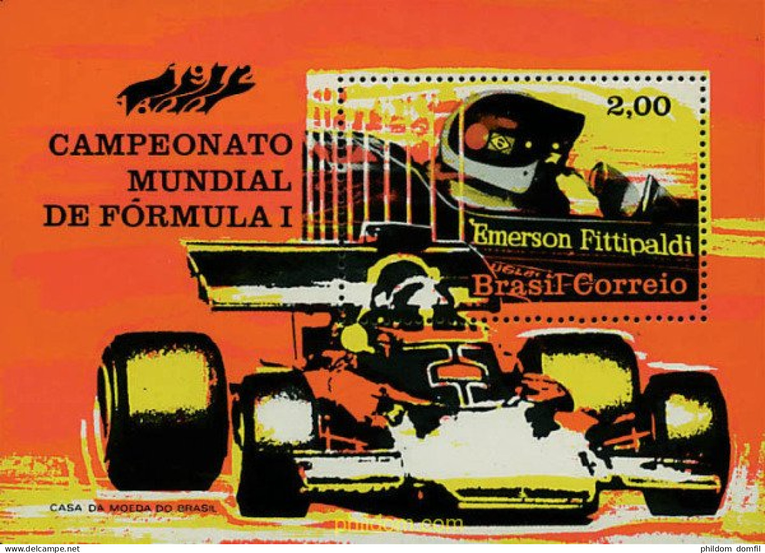 47726 MNH BRASIL 1972 CAMPEONATOS DEL MUNDO DE FORMULA 1 - Ongebruikt