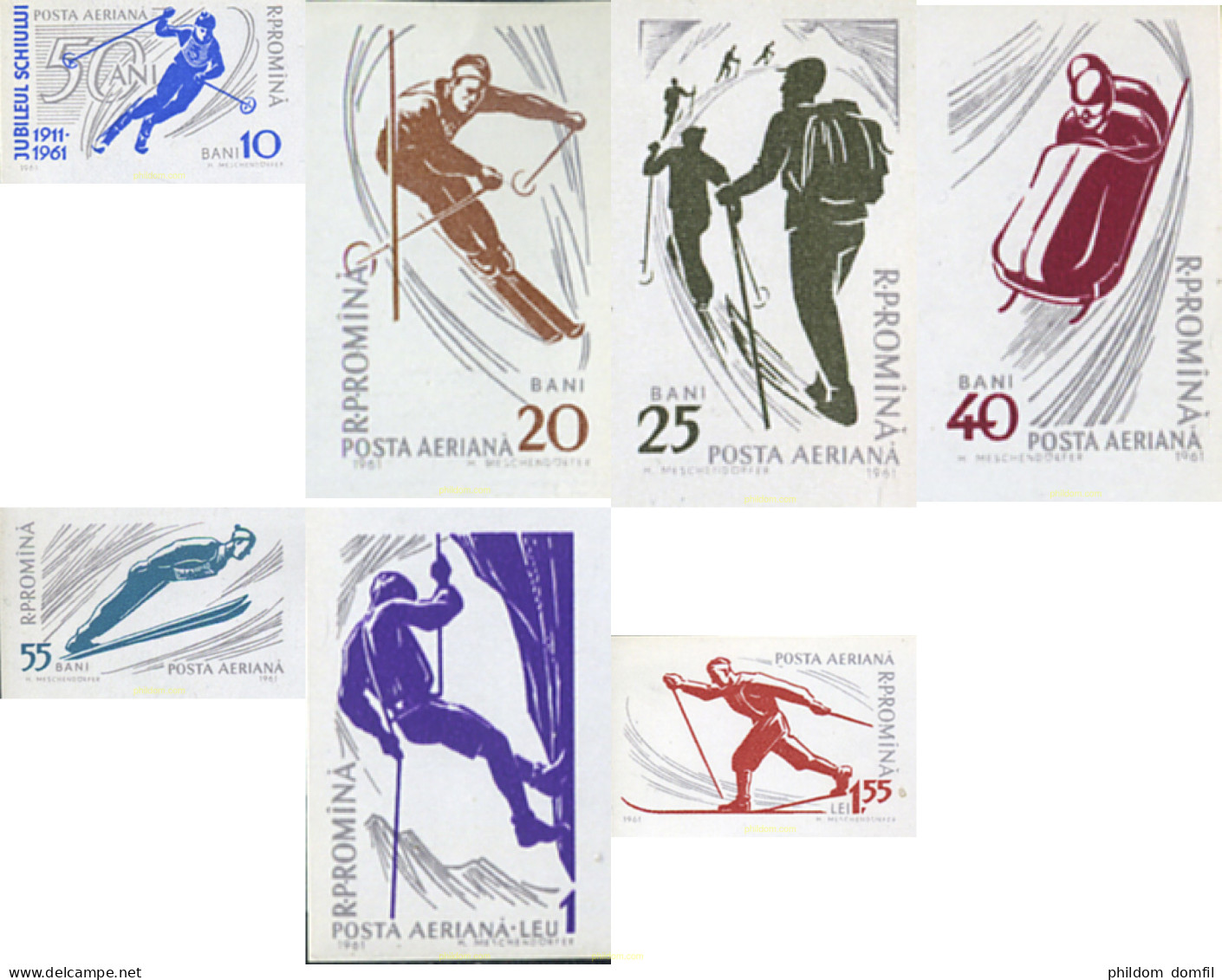 356225 MNH RUMANIA 1961 DEPORTES DE MONTAÑA - Andere & Zonder Classificatie