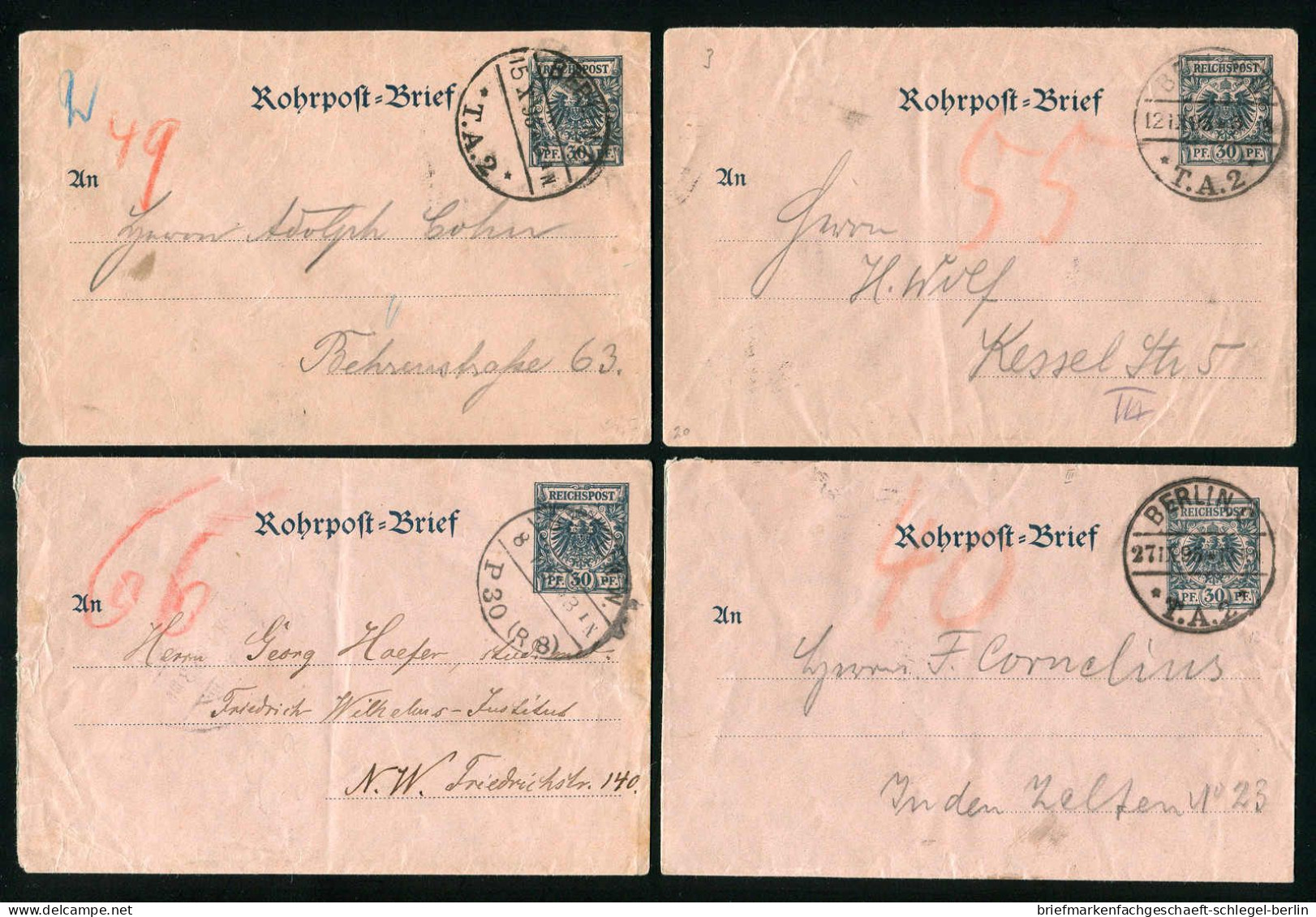 Berlin, 1895, RU 3, Brief - Andere & Zonder Classificatie