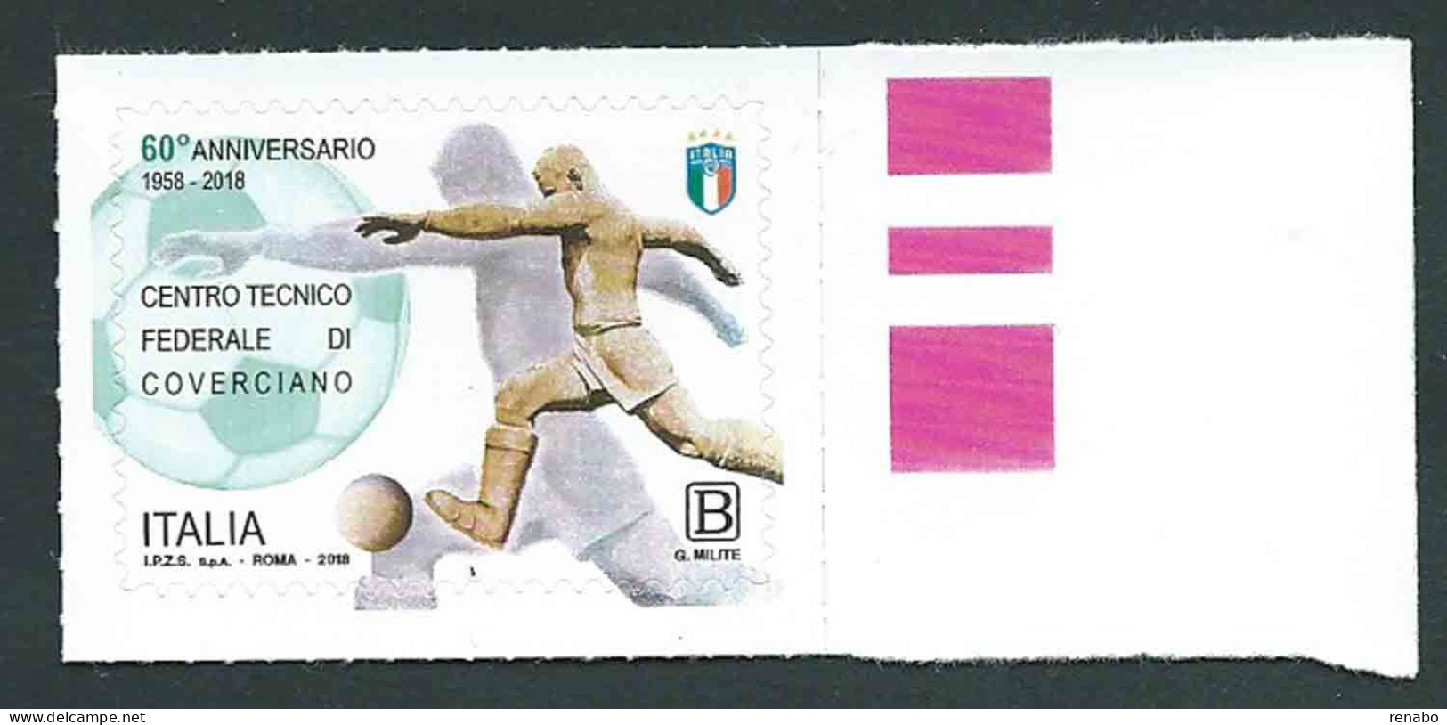 Italia 2018; Centro Tecnico Federale Di Coverciano. Bordo Destro. - 2011-20: Ungebraucht