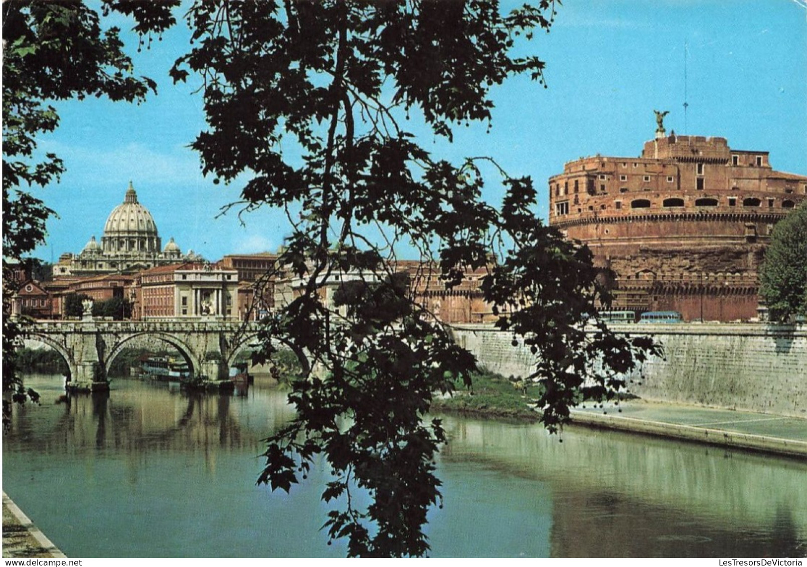 ITALIE - Roma - Pont Et Château Saint Ange - Vue Sur Le Pont - Vue D'ensemble - Carte Postale Ancienne - Castel Sant'Angelo