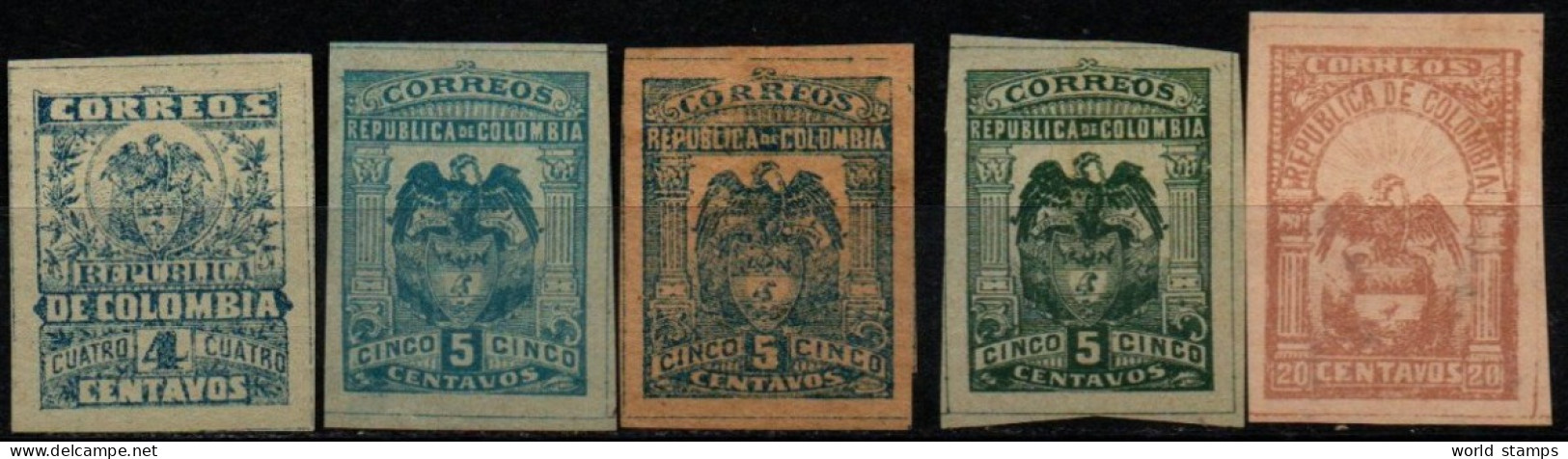 COLOMBIE 1902-4 SANS GOMME - Colombie