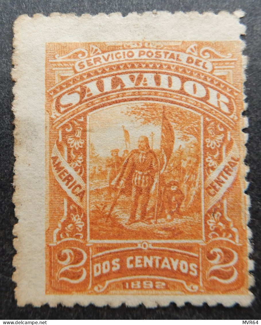 El Salvador 1892 Landing Of Columbus - El Salvador