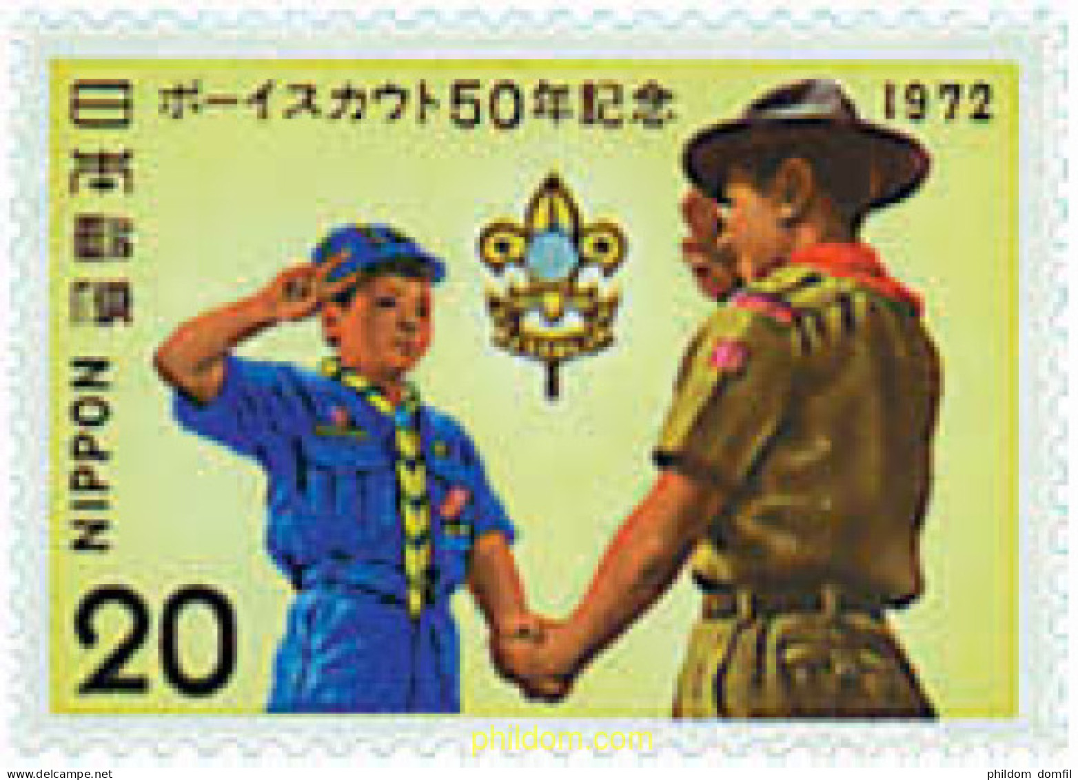 38237 MNH JAPON 1972 50 ANIVERSARIO DEL ESCULTISMO - Ongebruikt