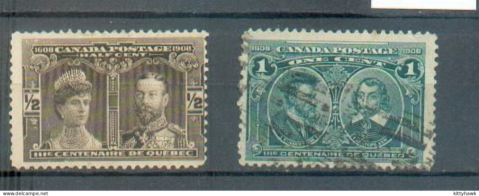 C 154 - CANADA - YT 85 (*) Et 86 ° Obli - Used Stamps