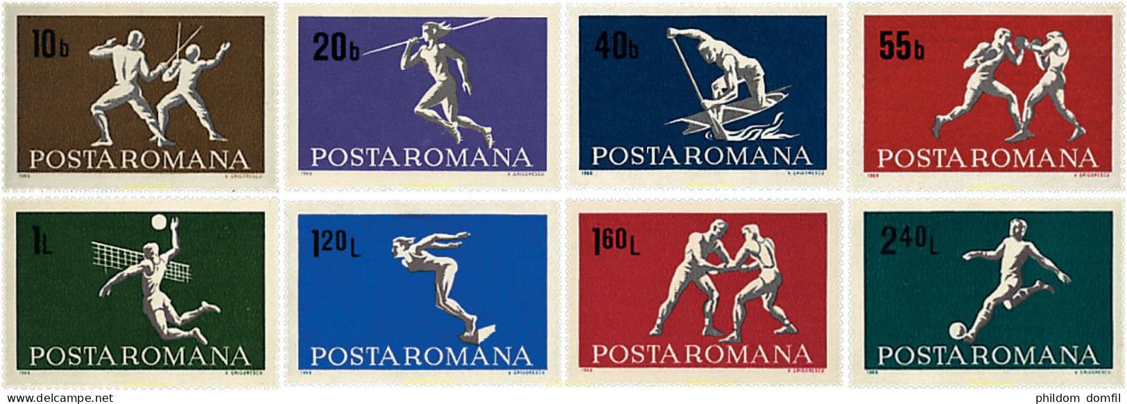 61941 MNH RUMANIA 1969 DEPORTES - Autres & Non Classés