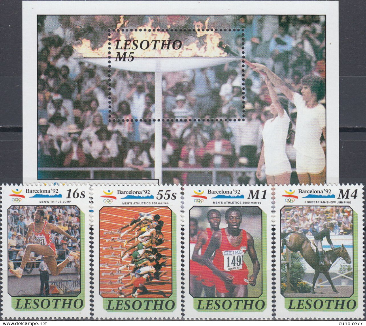 Lesotho 1991 - Olympic Games Barcelona 92 Mnh** - Ete 1992: Barcelone