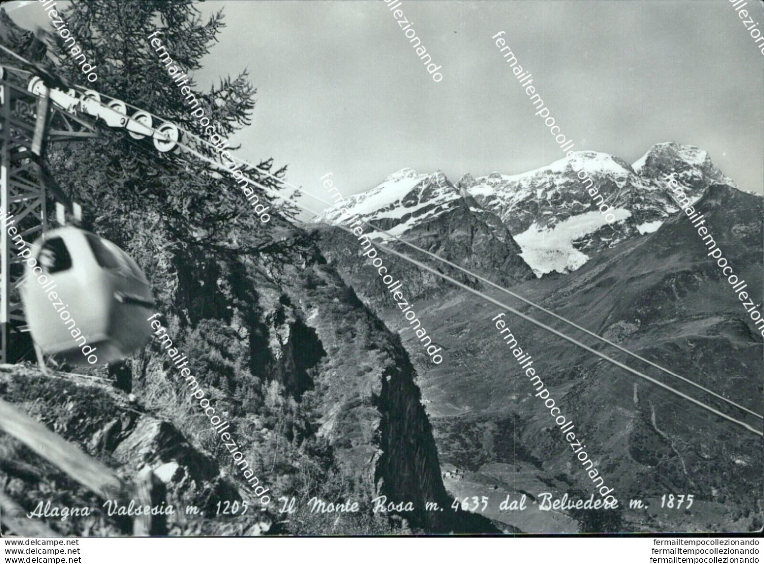 Bb226  Cartolina Alagna Valsesia Il Monte Rosa Vercelli - Vercelli