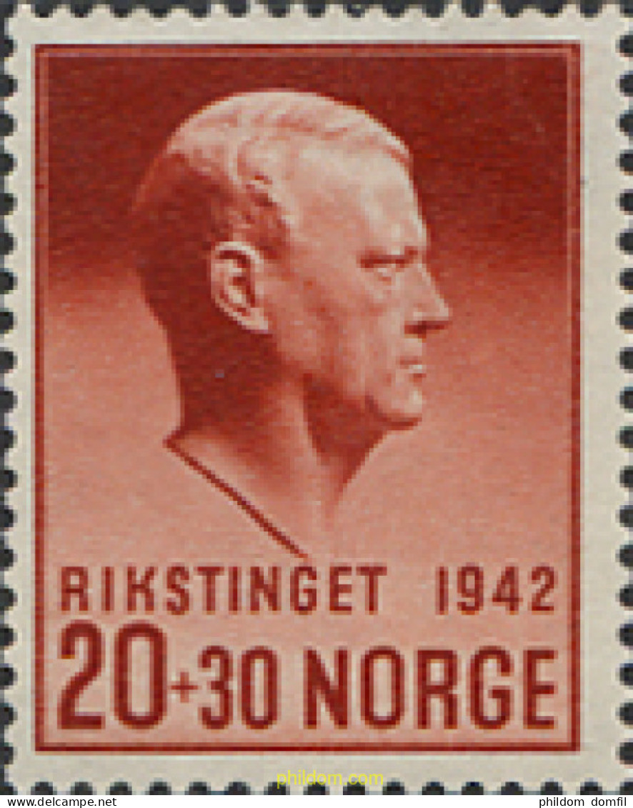 101893 MNH NORUEGA 1942 RIKARD QUISLING - Unused Stamps