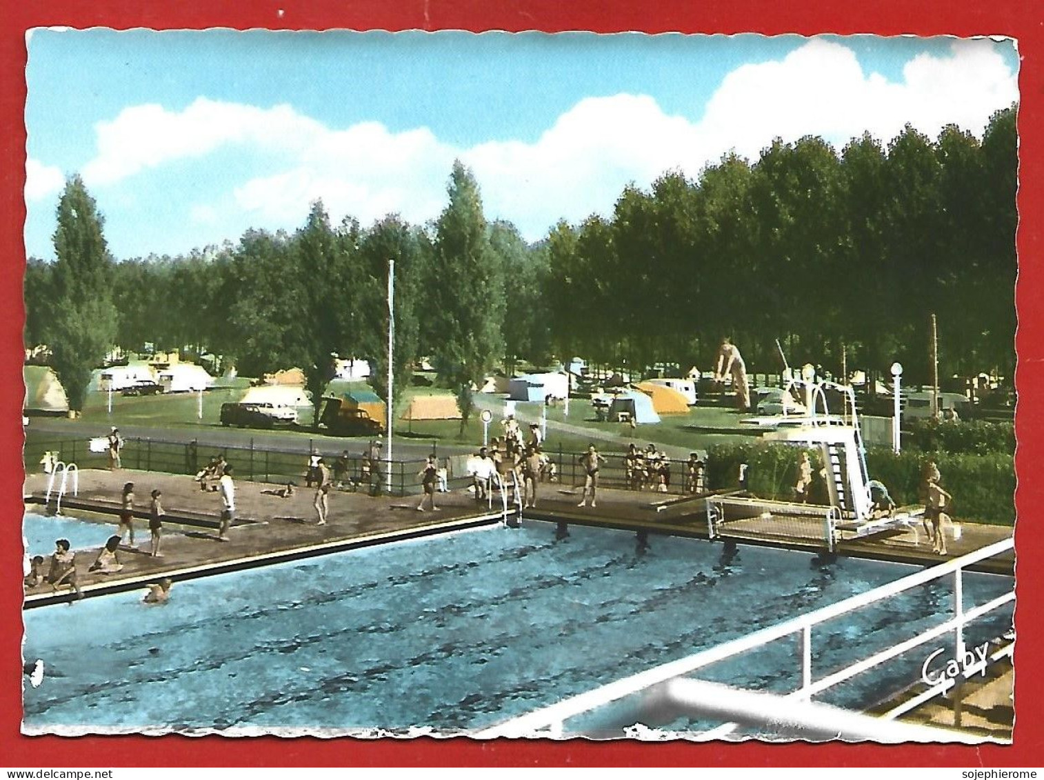 Amboise (37) La Piscine De L'île D'Or (arch. MM. Chalumeau & Barthélémy à Tours) Et Le Camping 2scans Plongeoir Saut - Amboise