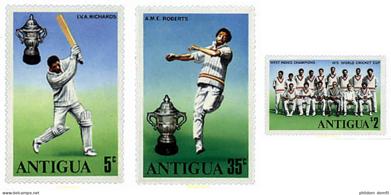 33666 MNH ANTIGUA 1975 COPA DEL MUNDO DE CRICKET - Andere & Zonder Classificatie