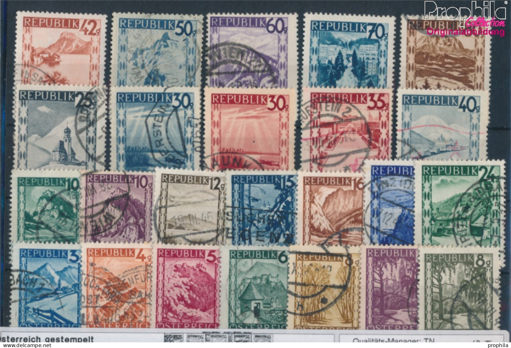 Österreich 738-755,757-758,760, 762,764-765 Gestempelt 1945 Landschaften (10404674 - Usados