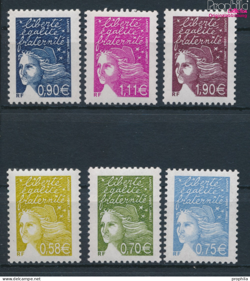 Frankreich 3709I Y-3714I Y (kompl.Ausg.) Postfrisch 2003 Freimarken: Marianne (10391239 - Unused Stamps