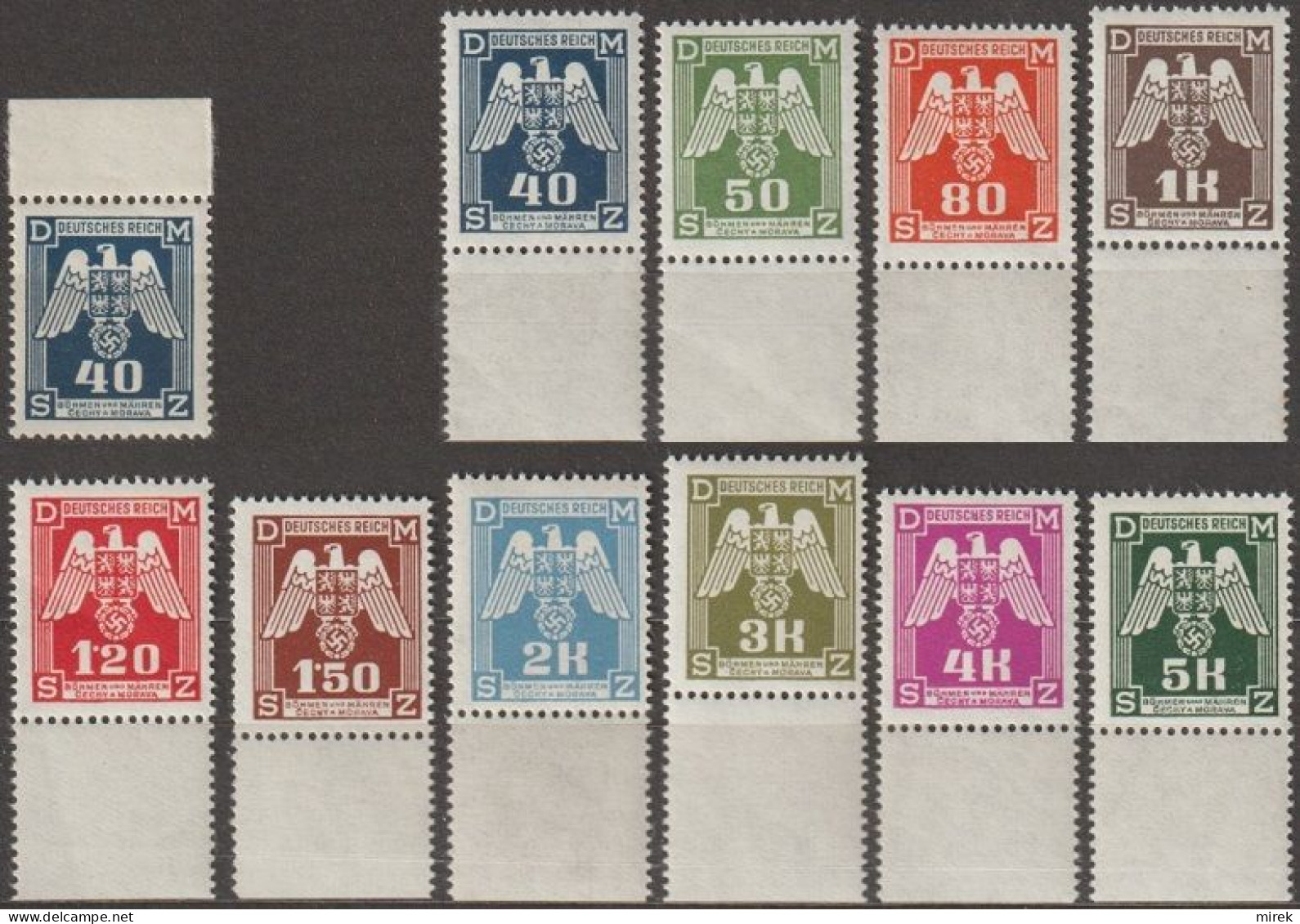 003/ Pof. SL 14-16,17-24, Border Stamps - Unused Stamps