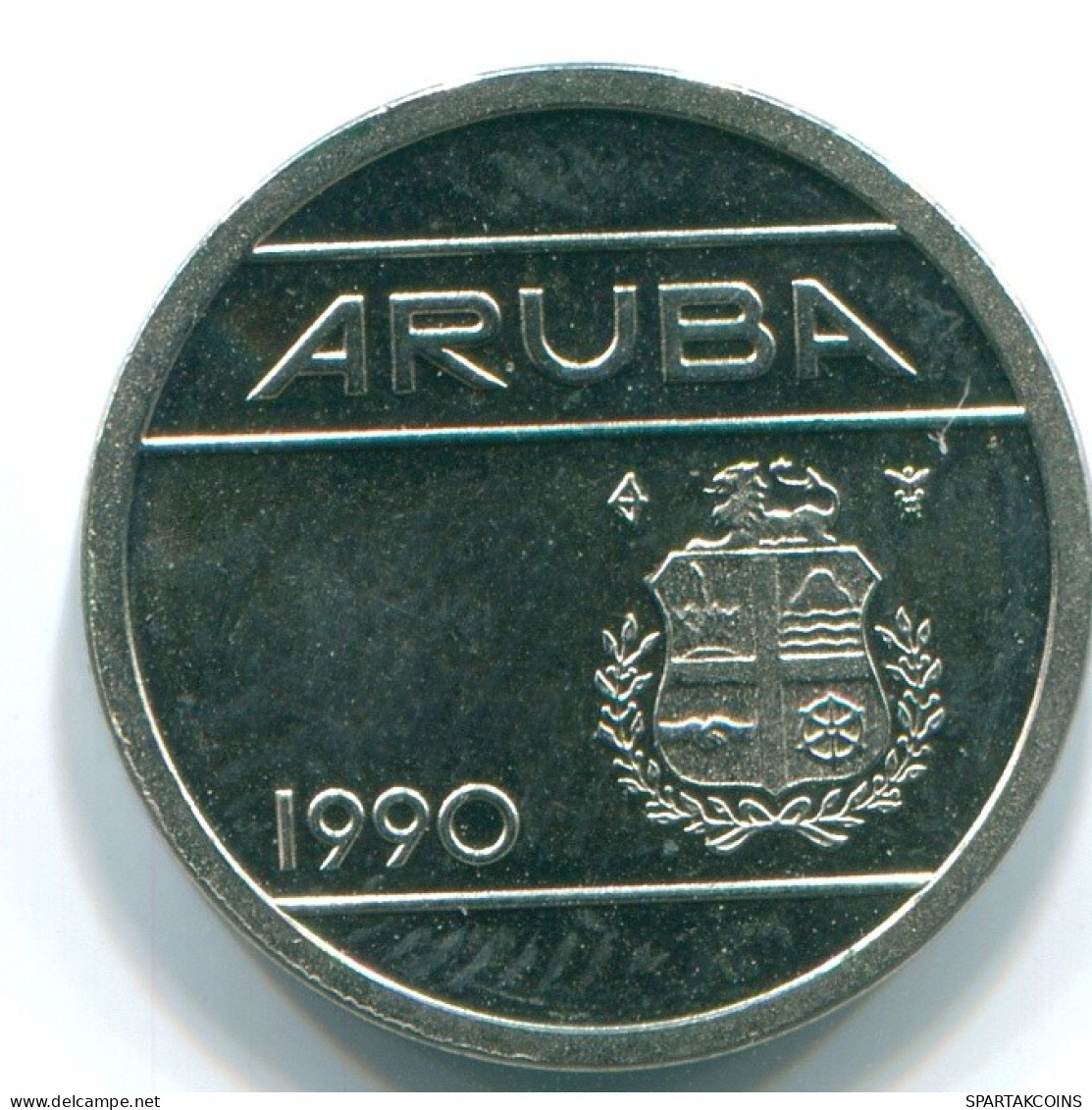 5 CENTS 1990 ARUBA (NEERLANDÉS NETHERLANDS) Nickel Colonial Moneda #S13619.E.A - Aruba