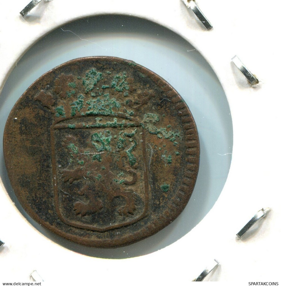 1734 HOLLAND VOC DUIT NEERLANDÉS NETHERLANDS Colonial Moneda #VOC1837.10.E.A - Niederländisch-Indien