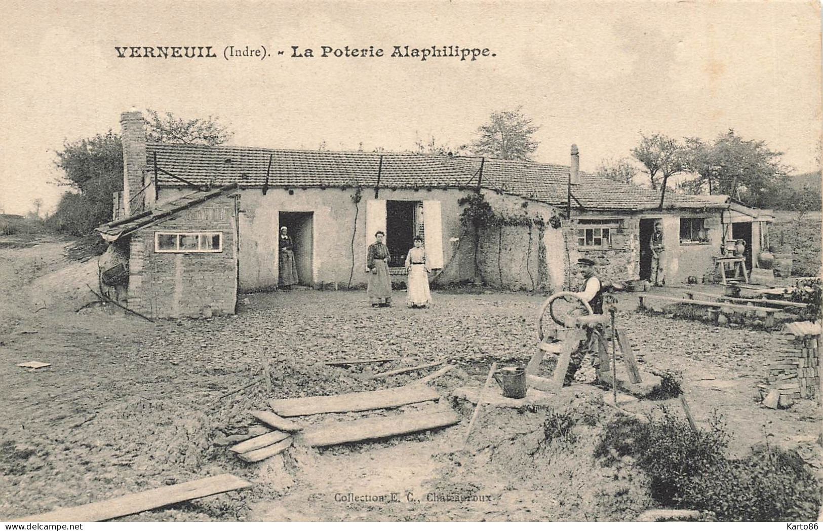 Verneuil * 1909 * La Poterie ALAPHILIPPE * Briqueterie * Villageois - Otros & Sin Clasificación