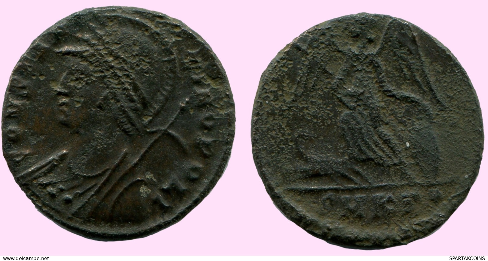 CONSTANTINUS I CONSTANTINOPOLI FOLLIS ROMAIN ANTIQUE Pièce #ANC12082.25.F.A - The Christian Empire (307 AD To 363 AD)