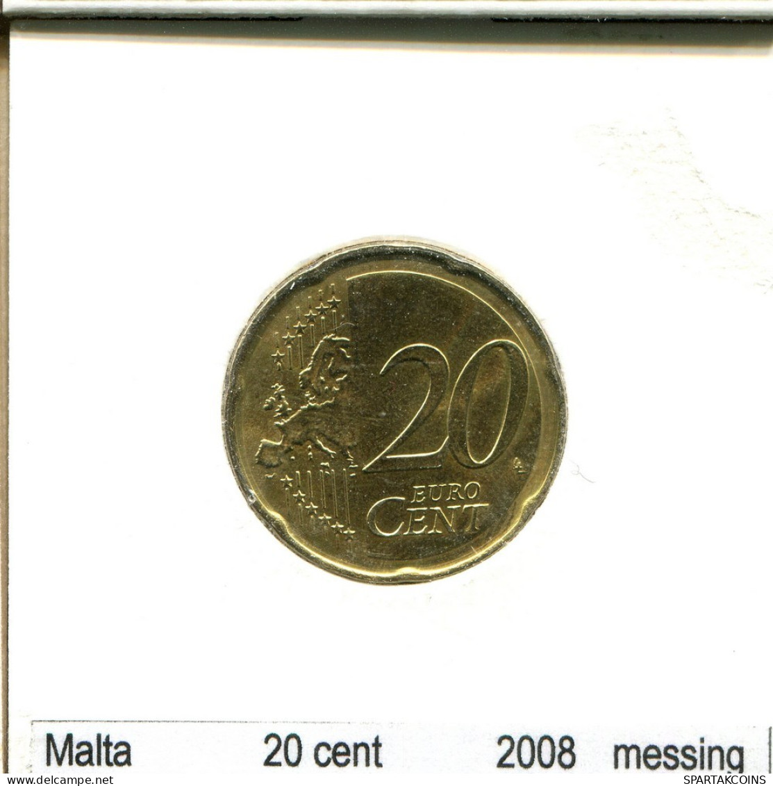20 EURO CENTS 2008 MALTE MALTA Pièce #AS621.F.A - Malte