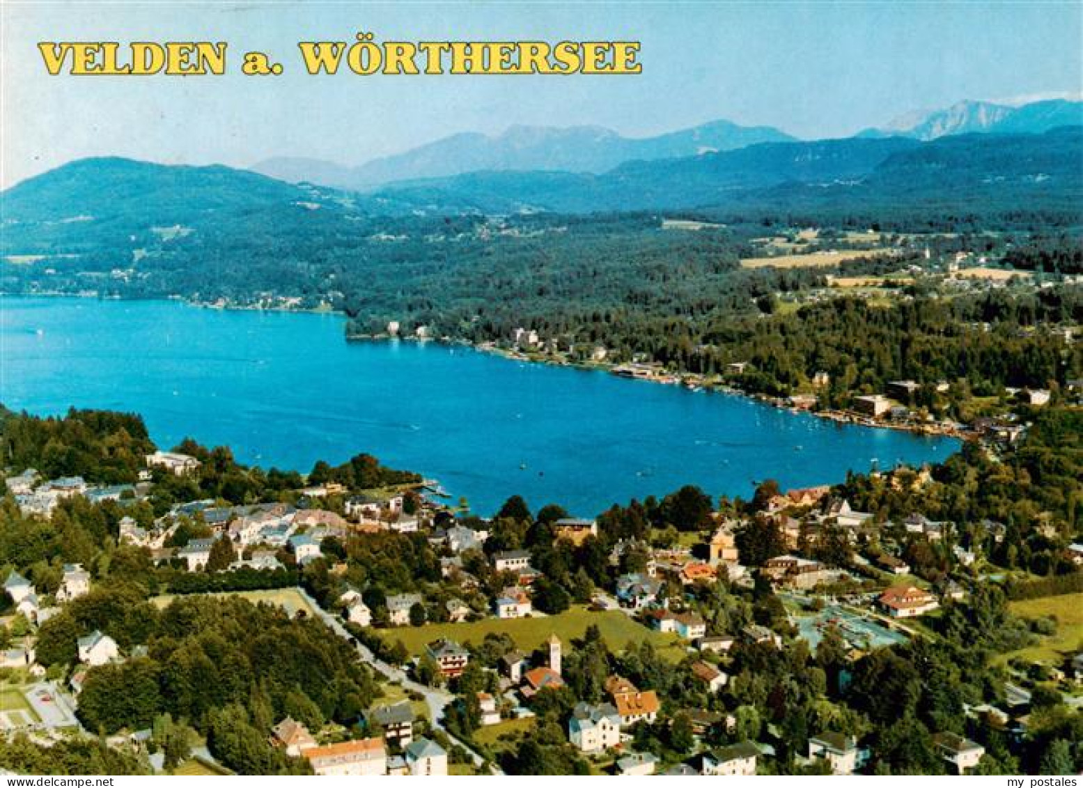 73946029 Velden__Woerthersee_AT Panorama Blick Gegen Karawanken - Other & Unclassified