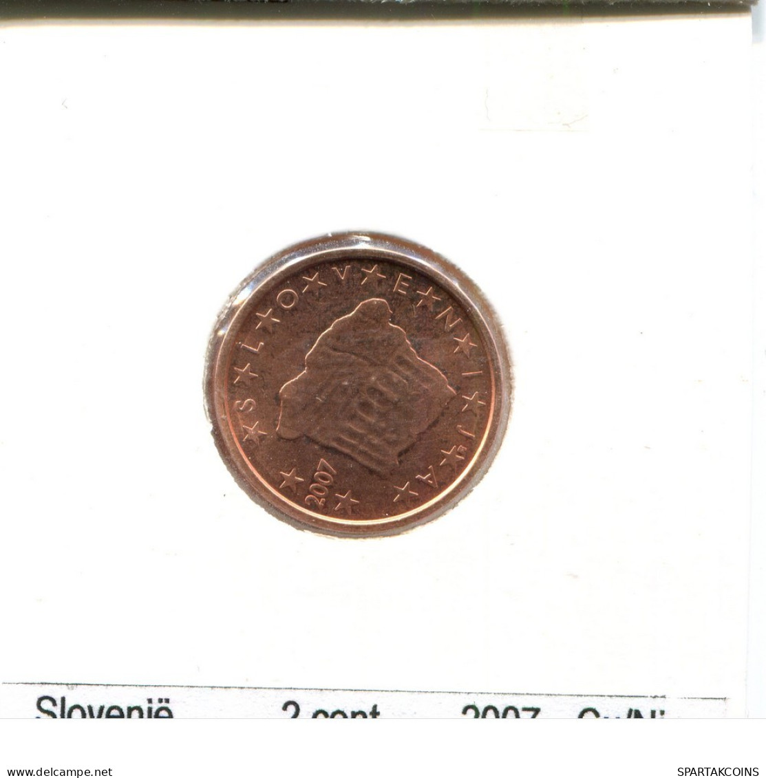 2 EURO CENTS 2007 SLOWENIEN SLOVENIA Münze #AS581.D.A - Slowenien