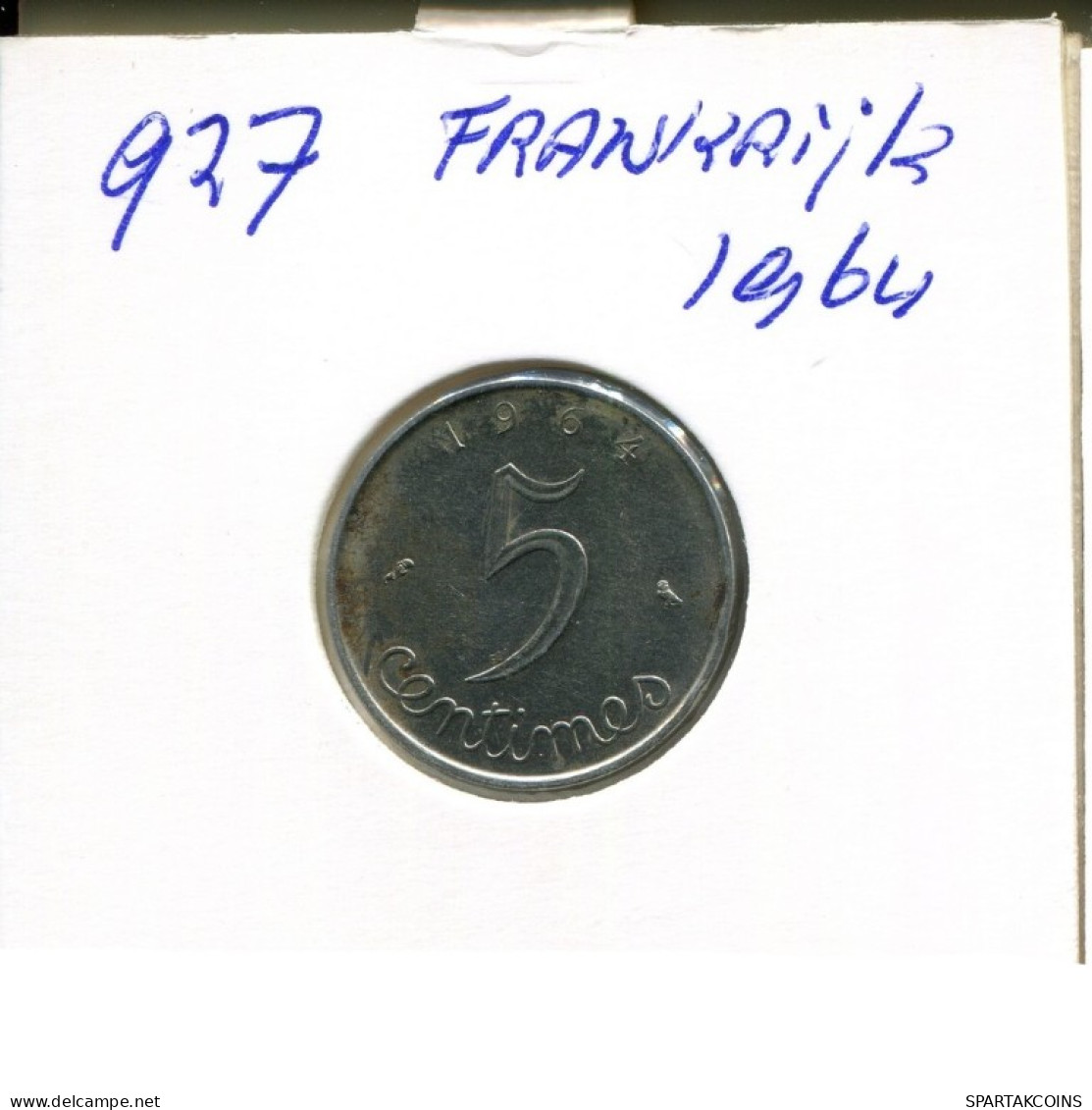 5 CENTIMES 1964 FRANKREICH FRANCE Französisch Münze #AN007.D.A - 5 Centimes