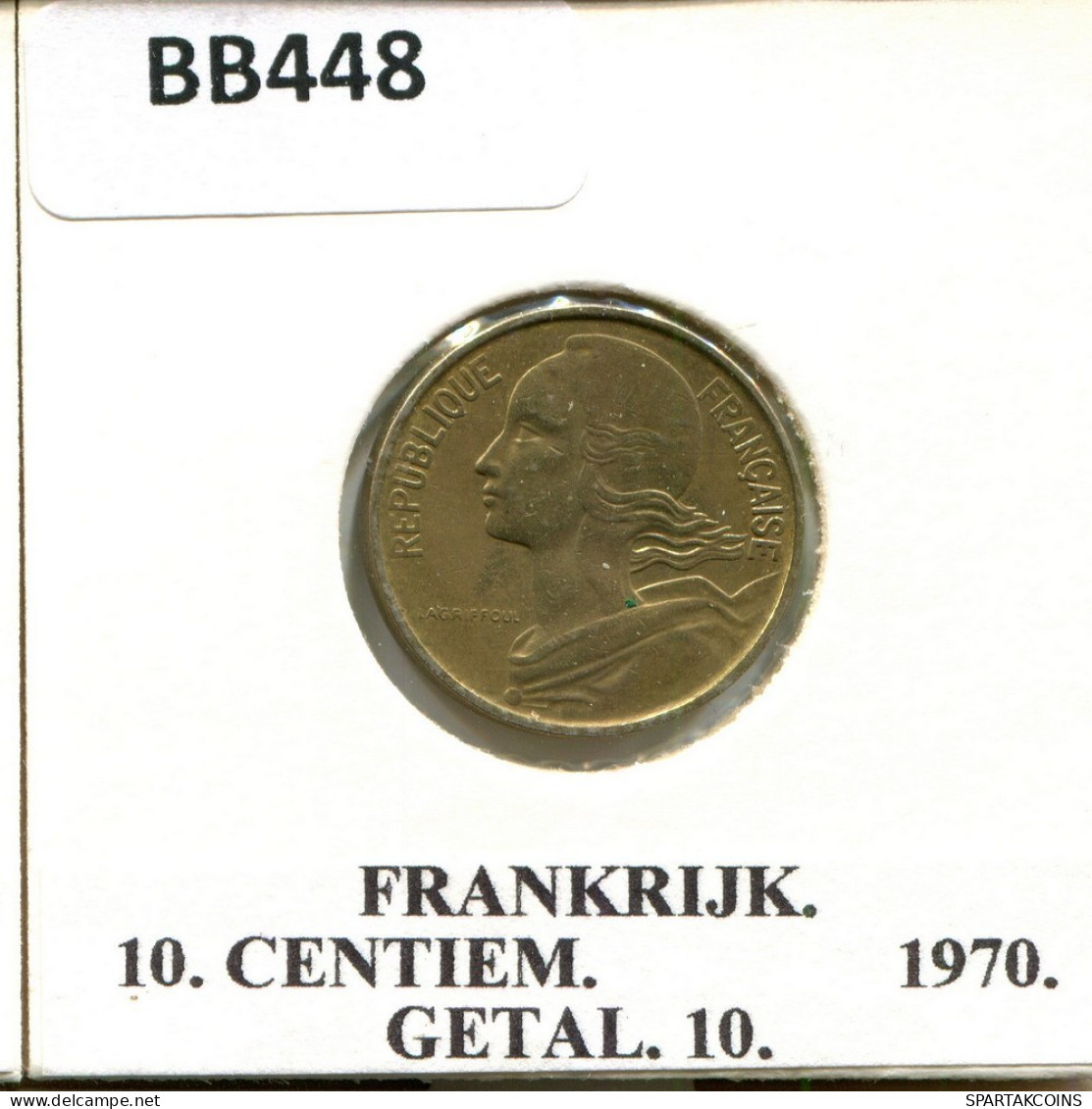 10 CENTIMES 1970 FRANCIA FRANCE Moneda #BB448.E.A - 10 Centimes