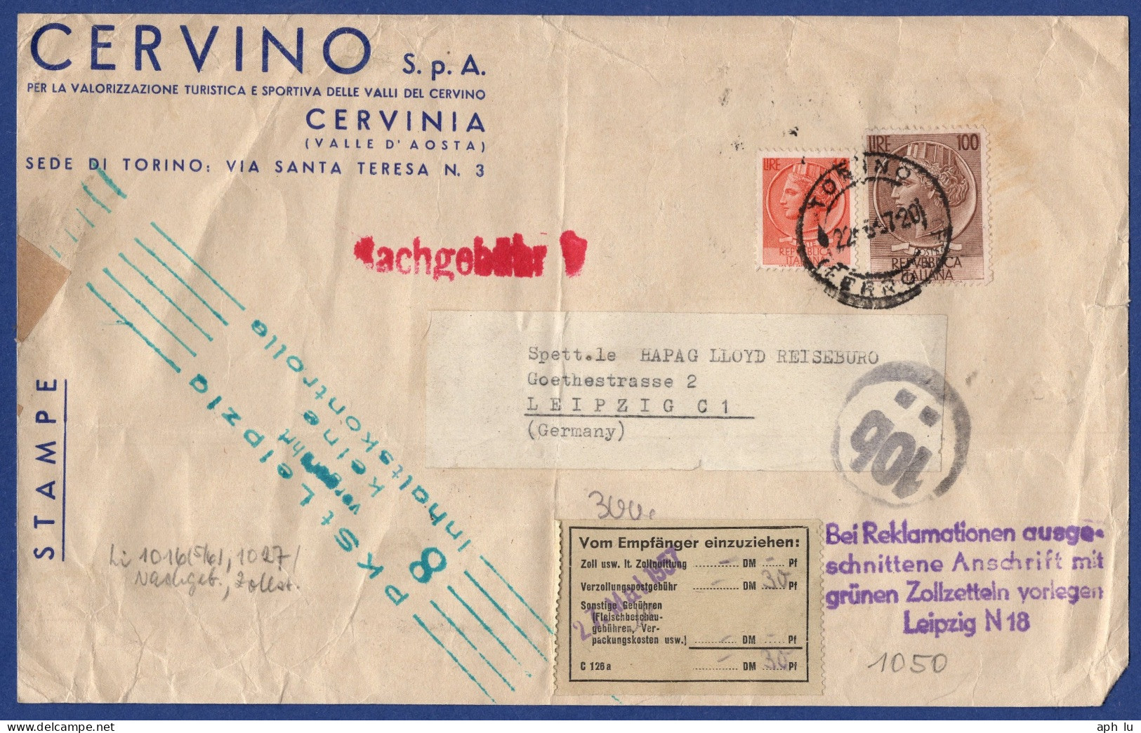 Ausschnitt (AD4229) - 1946-60: Poststempel