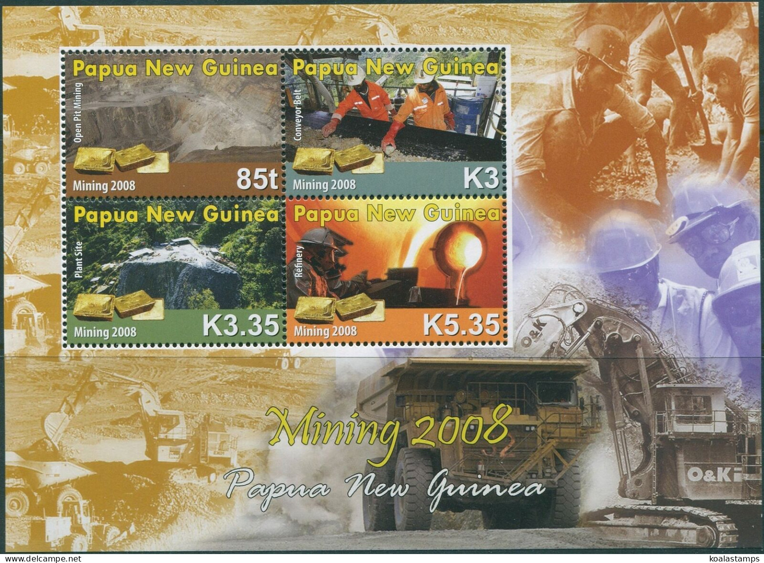 Papua New Guinea 2008 SG1273 Mining MS MNH - Papua New Guinea