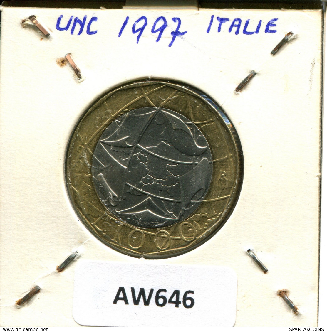 1000 LIRE 1997 R ITALIEN ITALY Münze BIMETALLIC #AW646.D.A - 1 000 Liras