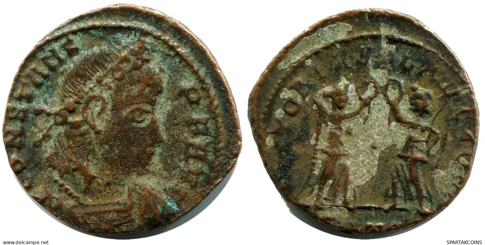 CONSTANS MINTED IN THESSALONICA FROM THE ROYAL ONTARIO MUSEUM #ANC11881.14.D.A - Der Christlischen Kaiser (307 / 363)