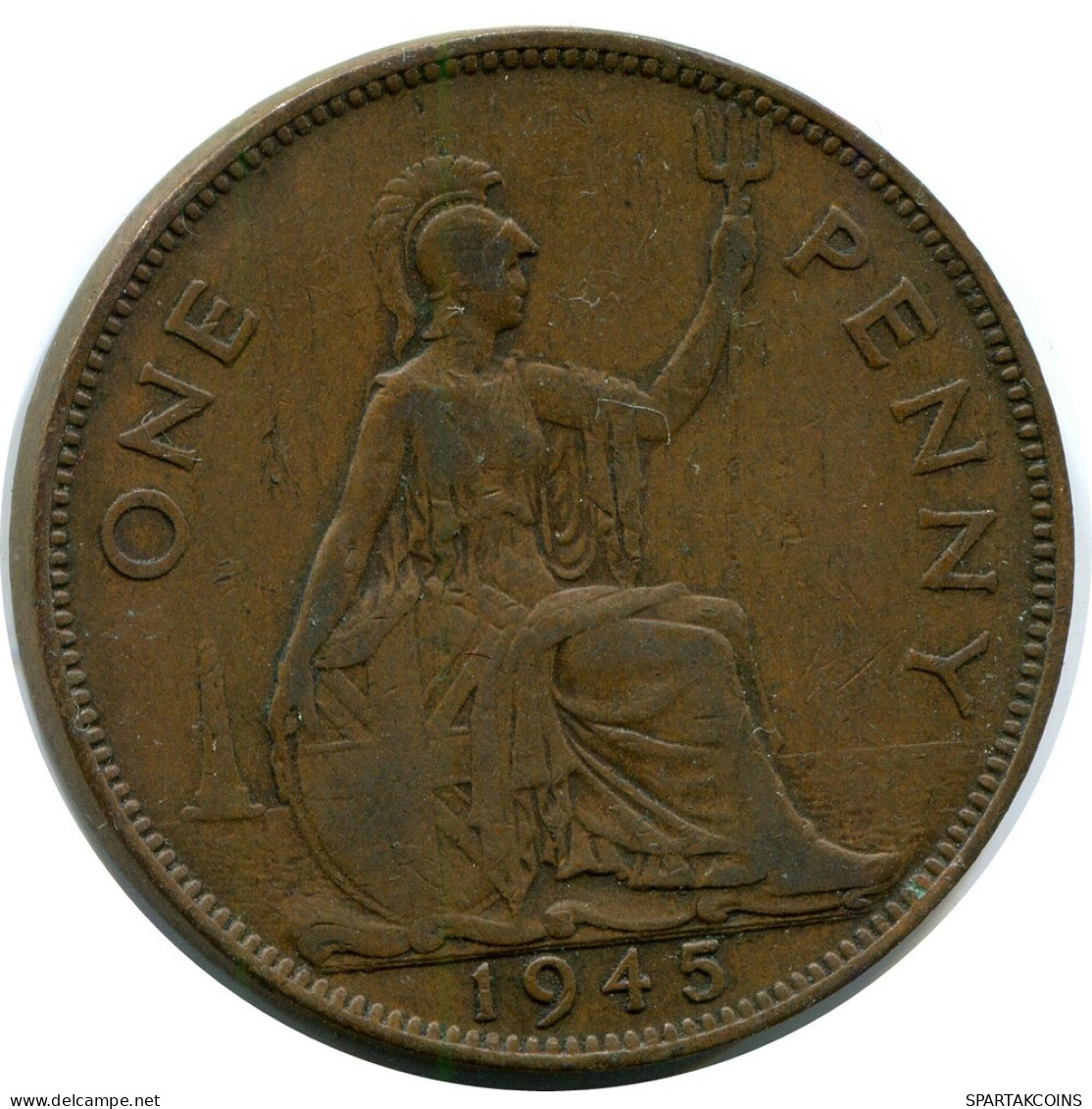 PENNY 1945 UK GROßBRITANNIEN GREAT BRITAIN Münze #AZ625.D.A - D. 1 Penny