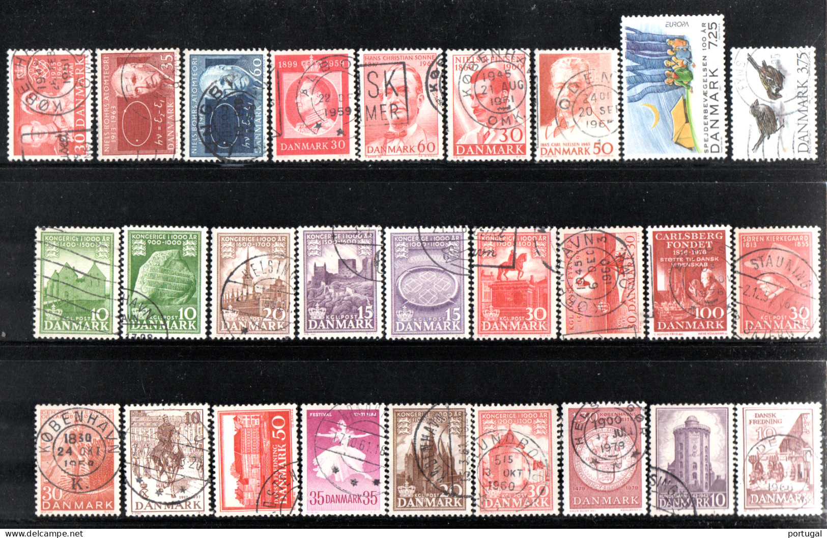 Danemark  ( 120 Timbres ) - OBLITERE - Collections