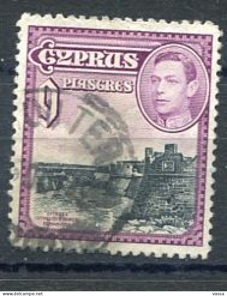 Postmark. KRITOU TERRA Cds  On 9 Pi .pi .QG V Stamp. CYPRUS . CHYPRE - Chypre (...-1960)