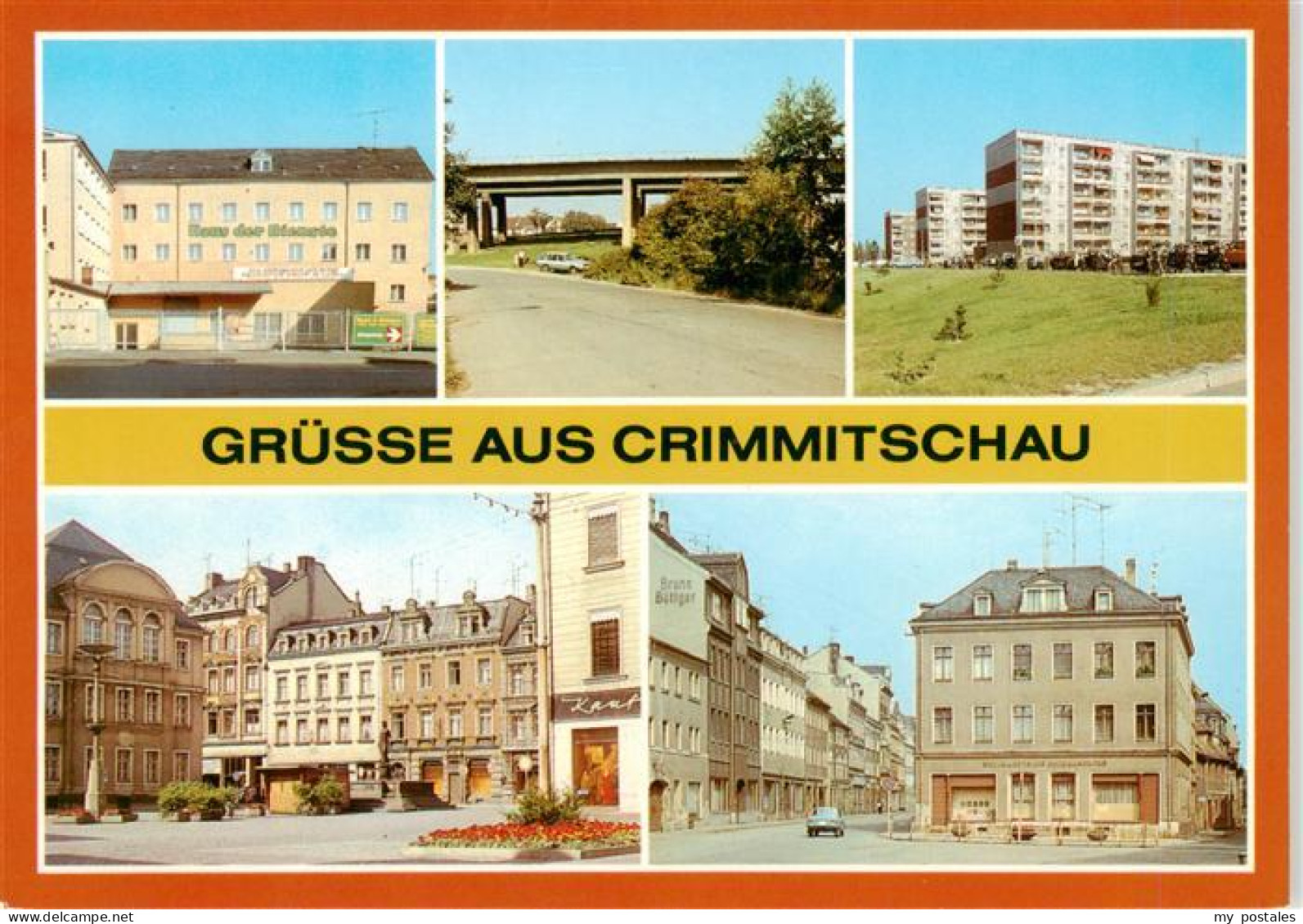 73905040 Crimmitschau Haus Der Dienste Autobahnbruecke Strasse Der Freundschaft  - Crimmitschau