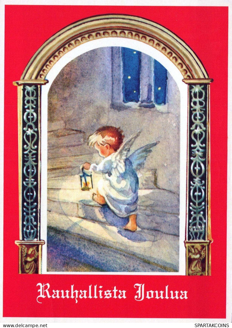 ÁNGEL Navidad Vintage Tarjeta Postal CPSM #PBP363.A - Angels