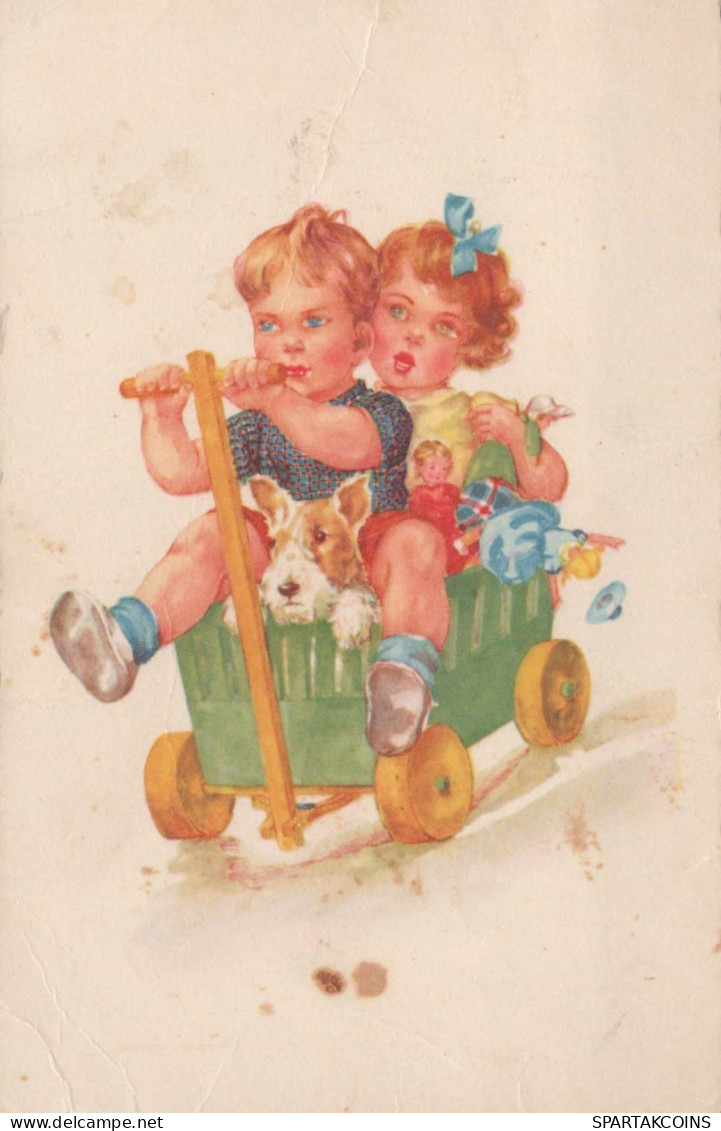 ENFANTS Scènes Paysages Vintage Carte Postale CPSMPF #PKG757.A - Szenen & Landschaften