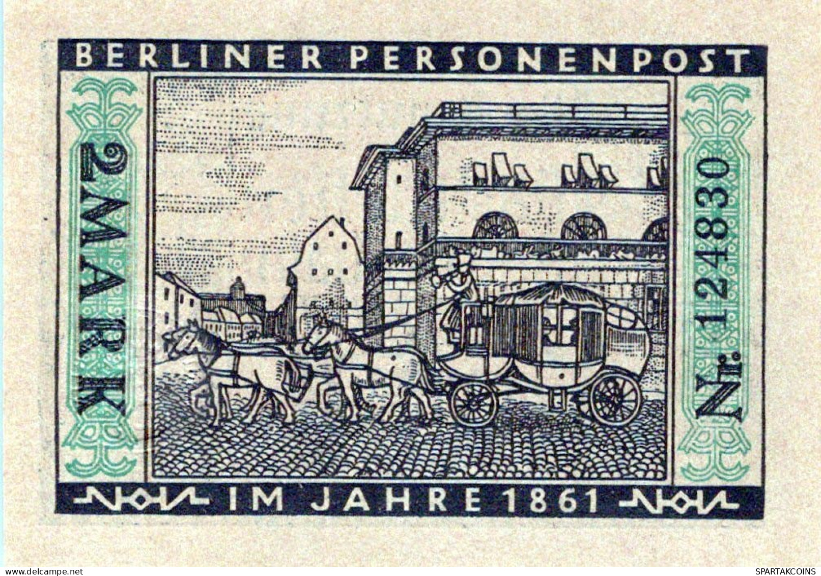2 MARK 1922 Stadt BERLIN UNC DEUTSCHLAND Notgeld Banknote #PA199 - [11] Local Banknote Issues
