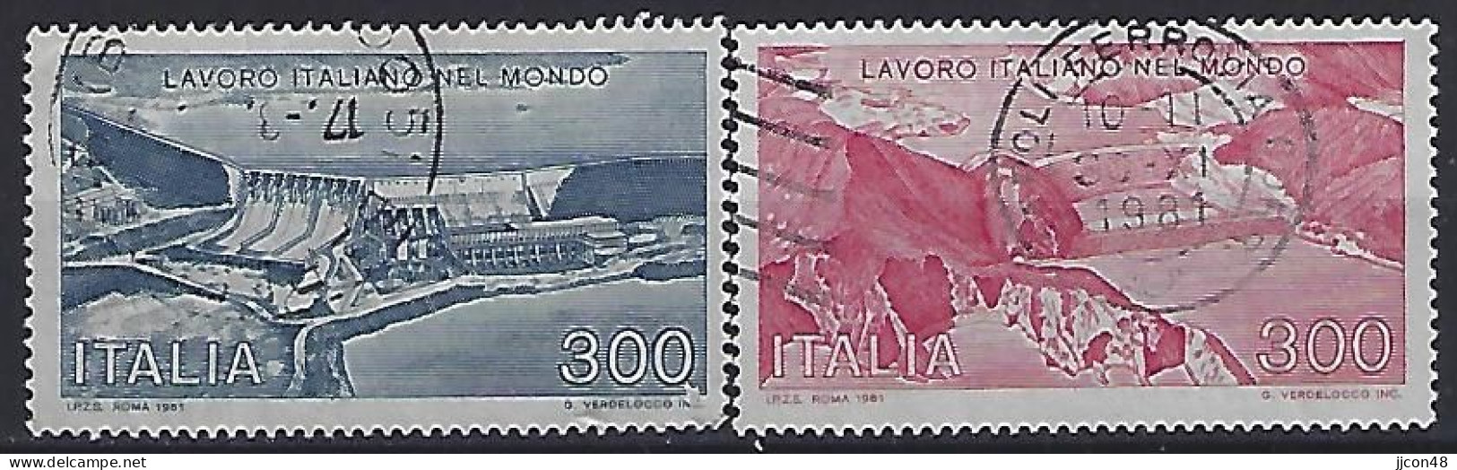 Italy 1981  Italienische Technologie Im Ausland  (o) Mi.1757-1758 - 1981-90: Usati