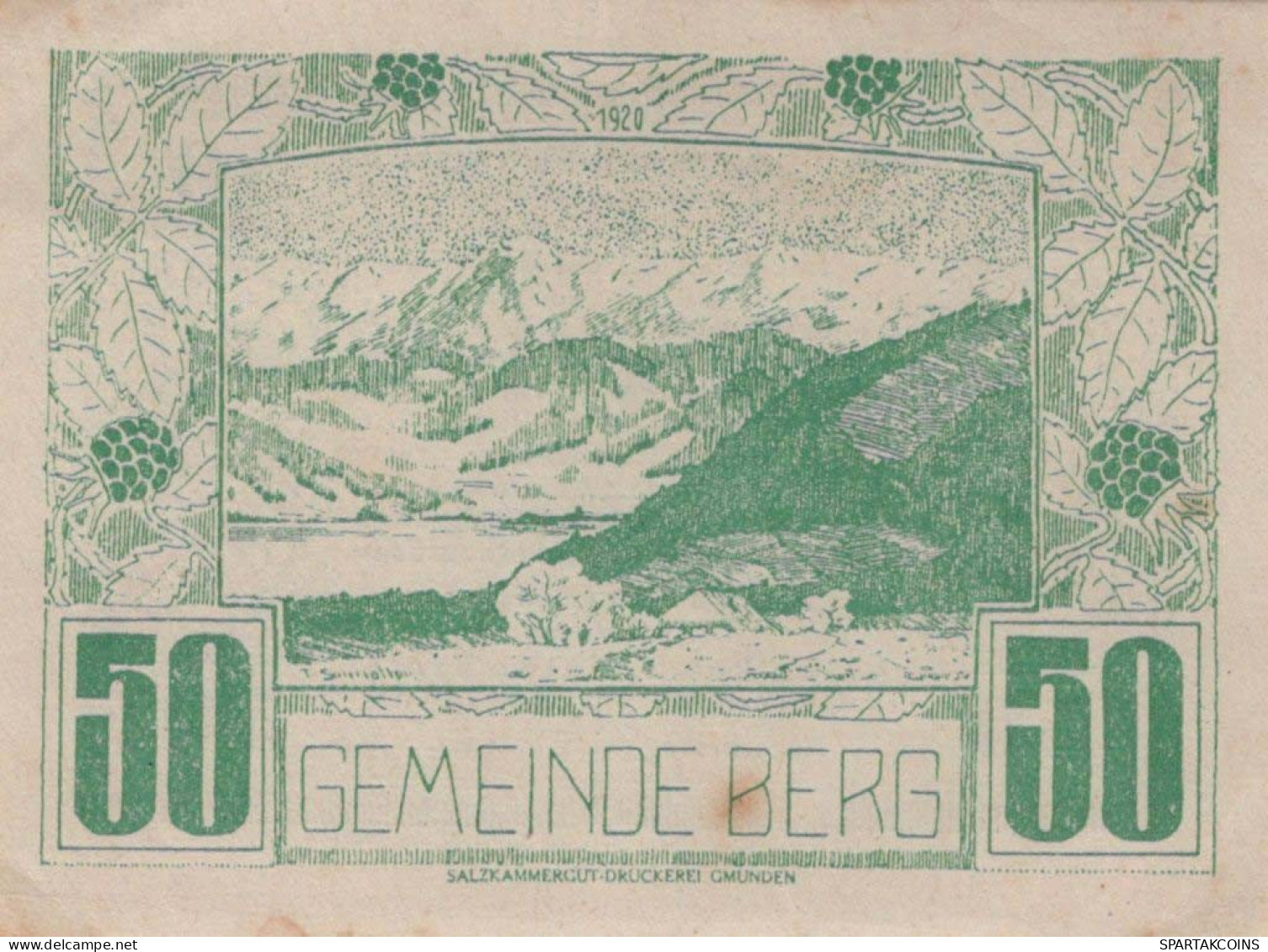 20 HELLER 1920 Stadt BERG IM ATTERGAU Oberösterreich Österreich Notgeld #PD752 - [11] Emisiones Locales