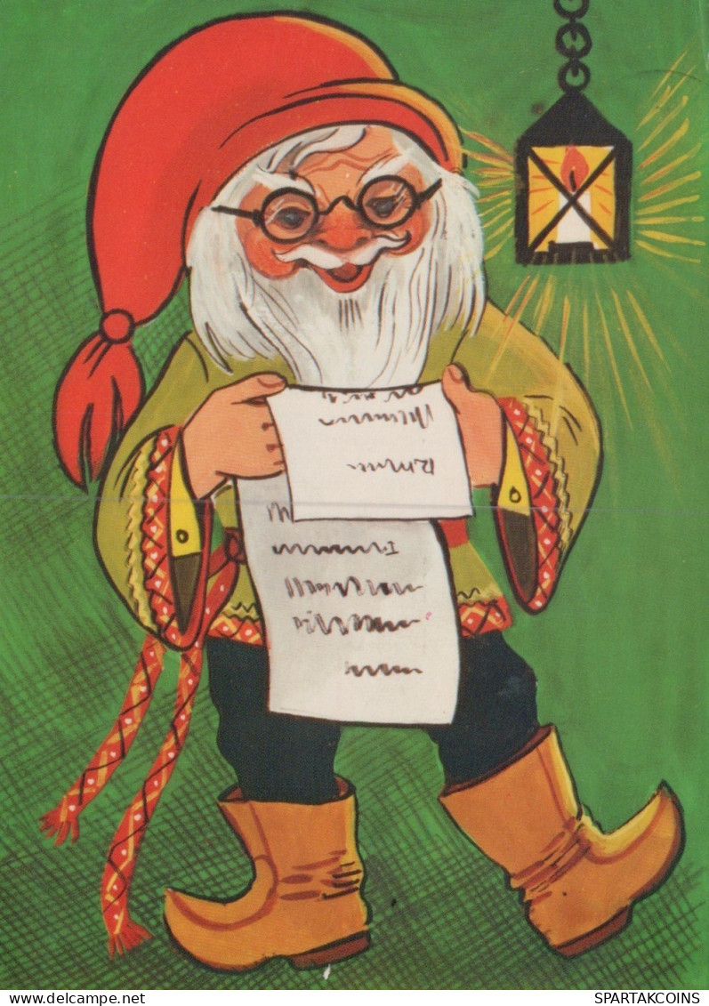 SANTA CLAUS CHRISTMAS Holidays Vintage Postcard CPSM #PAK781.GB - Santa Claus