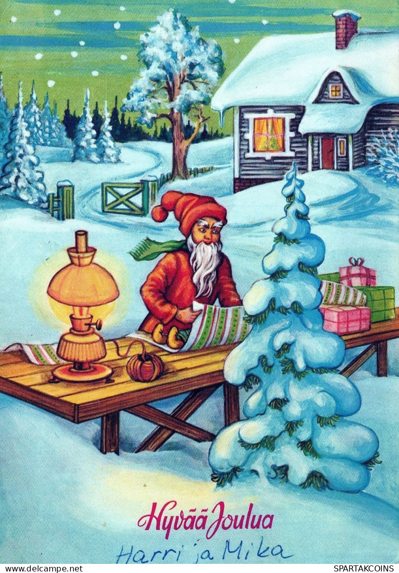 SANTA CLAUS CHRISTMAS Holidays Vintage Postcard CPSM #PAK451.GB - Santa Claus