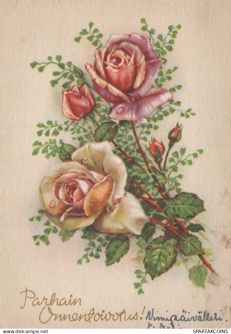 FLEURS Vintage Carte Postale CPSM #PAR864.FR - Fleurs