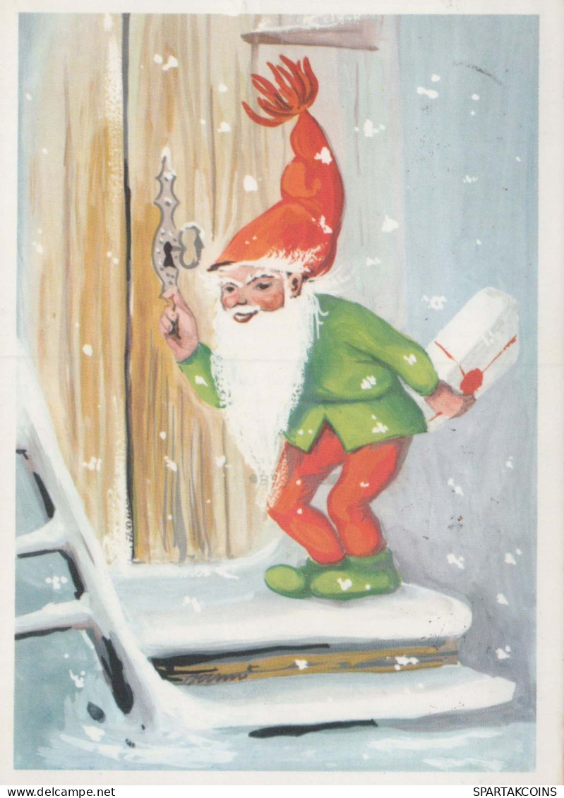 SANTA CLAUS Happy New Year Christmas Vintage Postcard CPSM #PBL440.GB - Kerstman